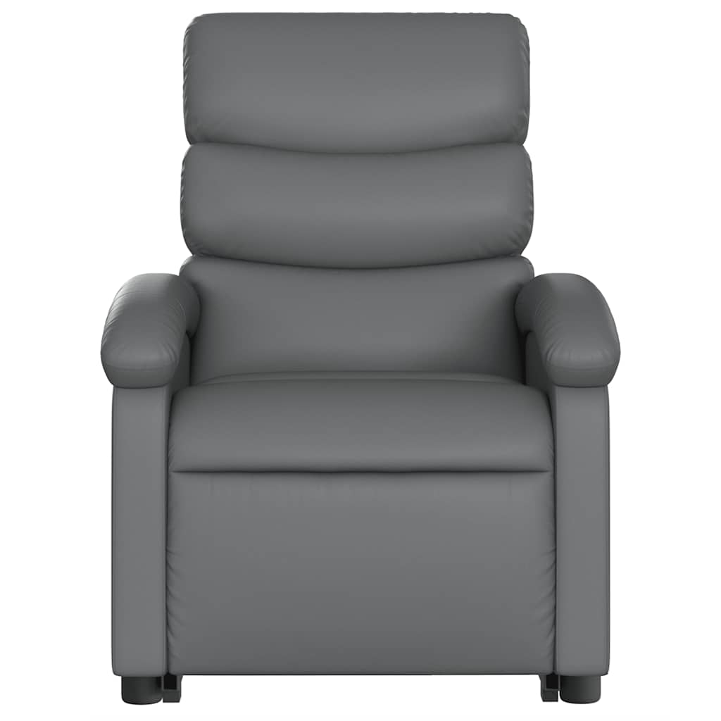 Fauteuil inclinable de massage Gris Similicuir - XIOS