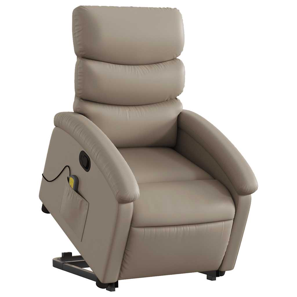 Fauteuil inclinable de massage Cappuccino Similicuir - XIOS