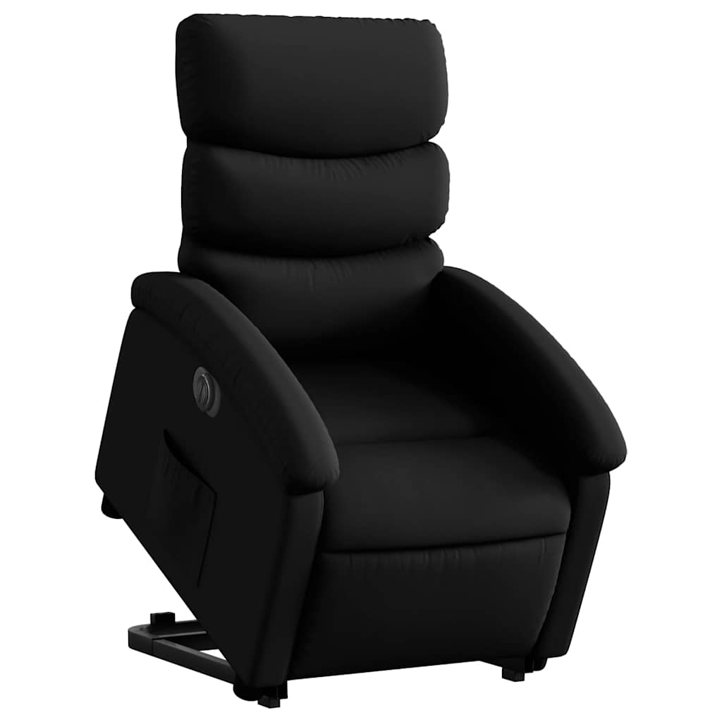 Fauteuil inclinable électrique noir similicuir - XIOS