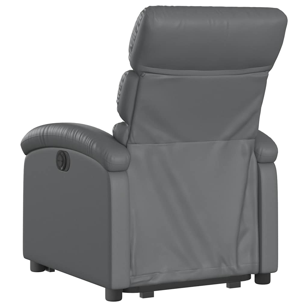 Fauteuil inclinable électrique gris similicuir - XIOS