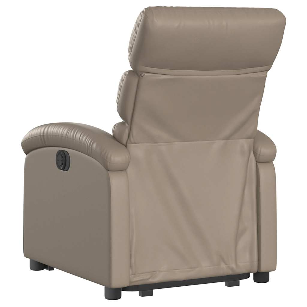 Fauteuil inclinable électrique cappuccino similicuir - XIOS