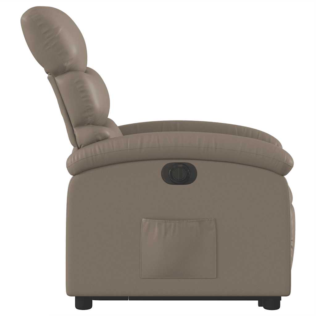 Fauteuil inclinable électrique cappuccino similicuir - XIOS