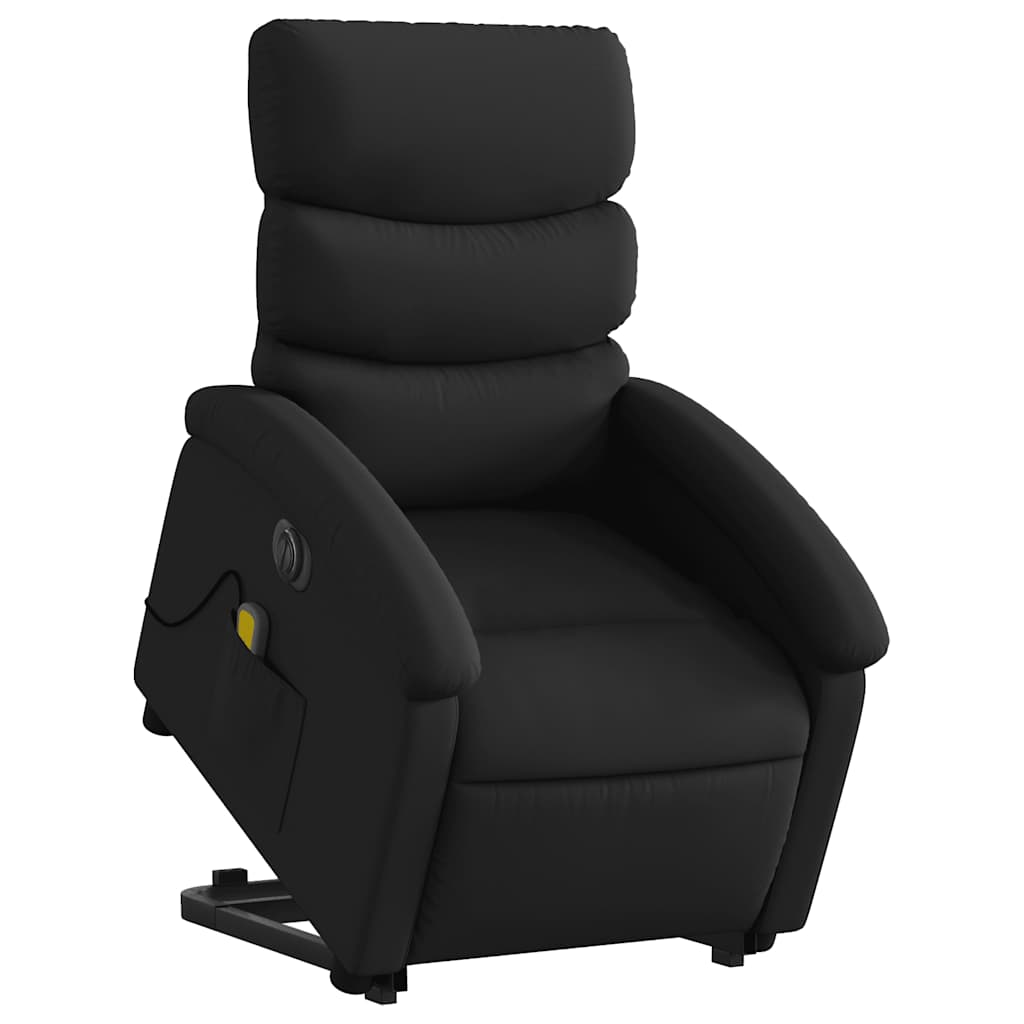 Fauteuil inclinable de massage électrique noir similicuir - XIOS