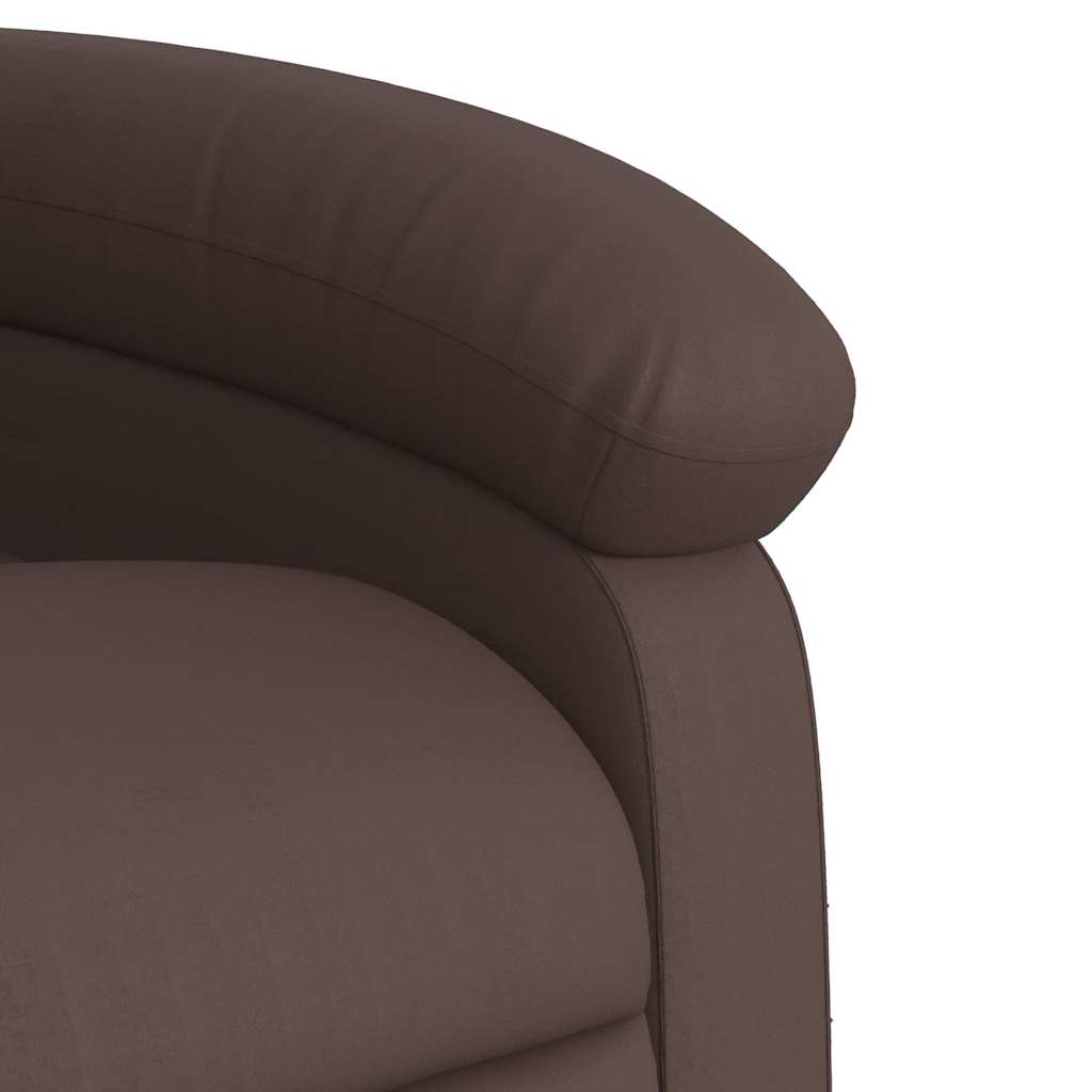 Fauteuil inclinable de massage électrique marron similicuir - XIOS