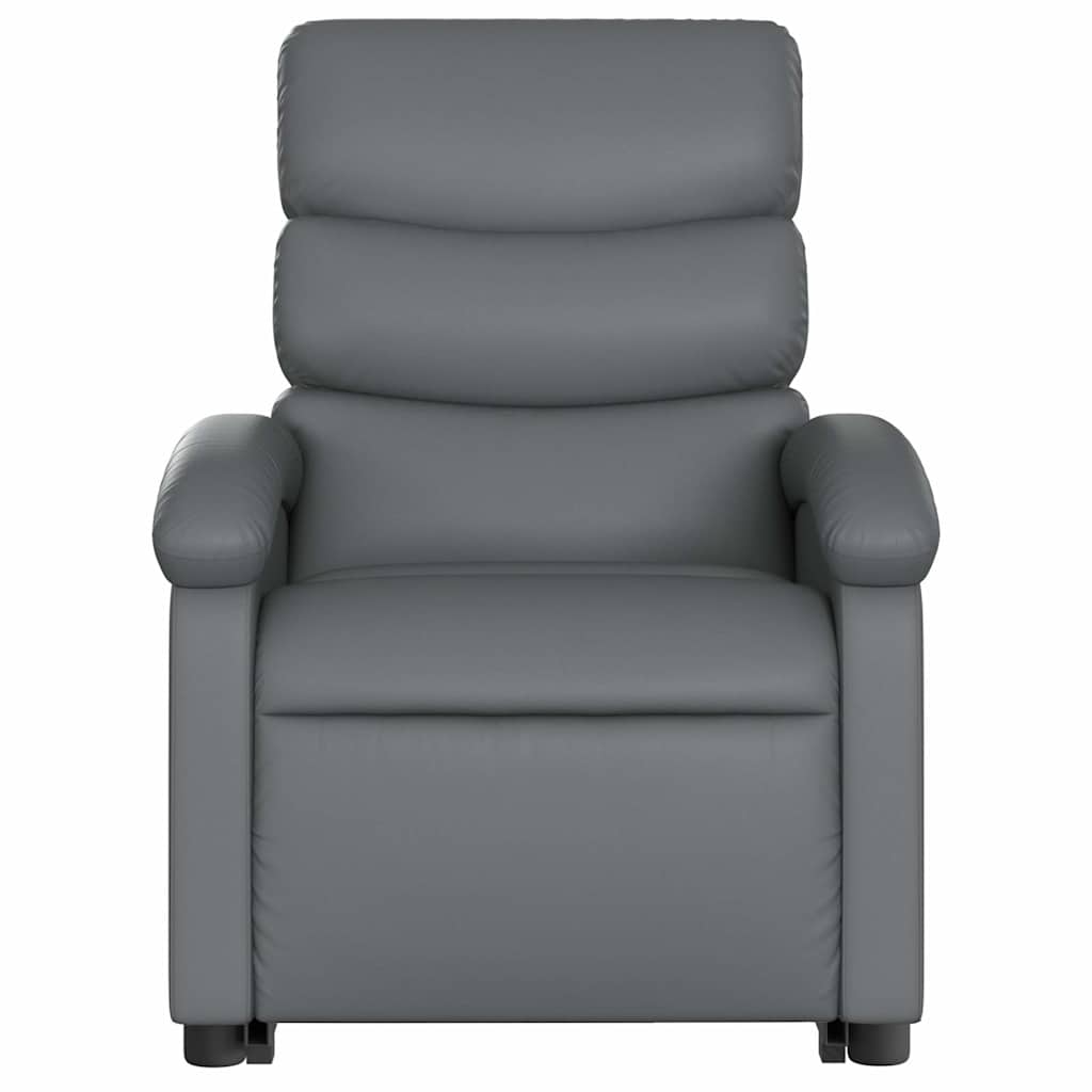 Fauteuil inclinable de massage électrique gris similicuir - XIOS