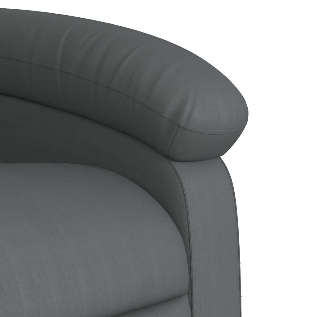 Fauteuil inclinable de massage électrique gris similicuir - XIOS