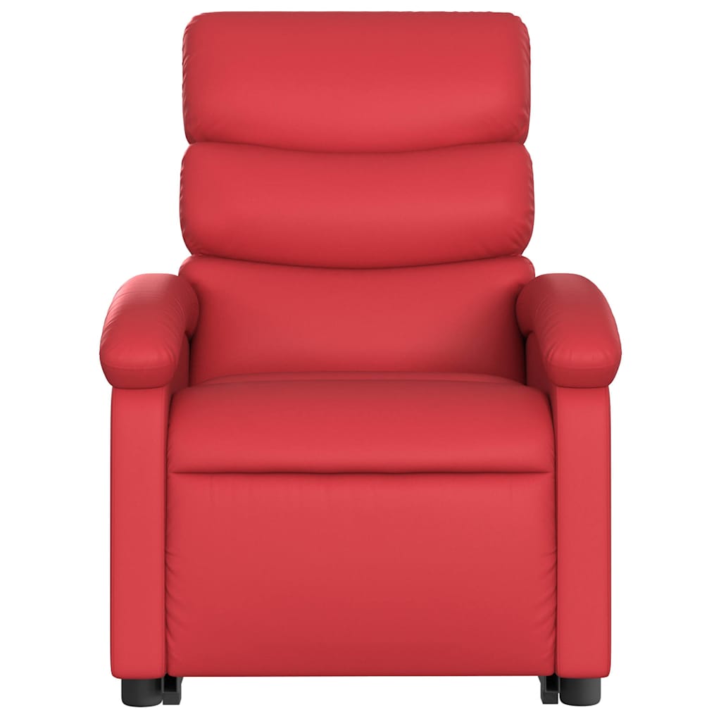 Fauteuil inclinable de massage électrique rouge similicuir - XIOS