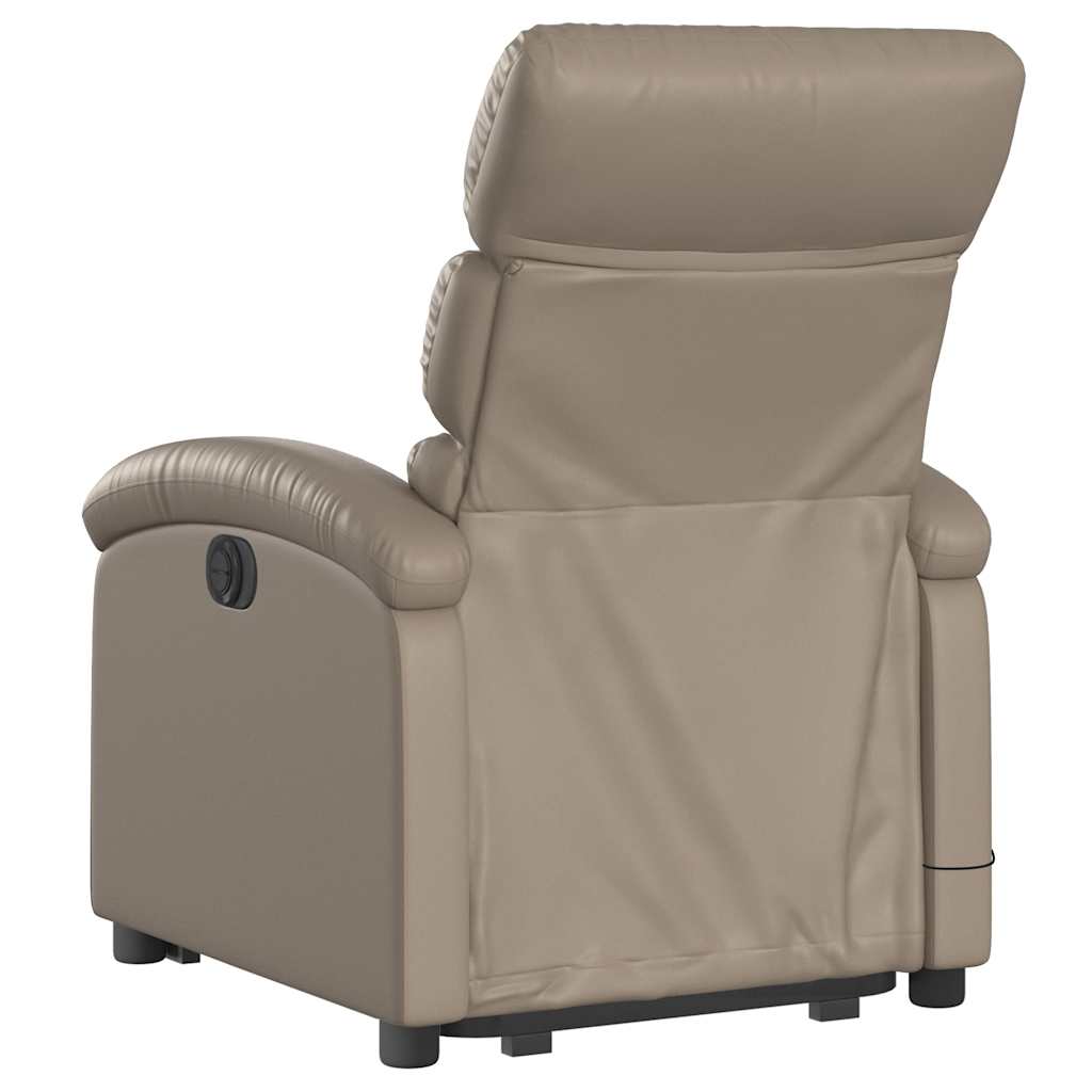 Fauteuil inclinable de massage électrique cappuccino similicuir - XIOS