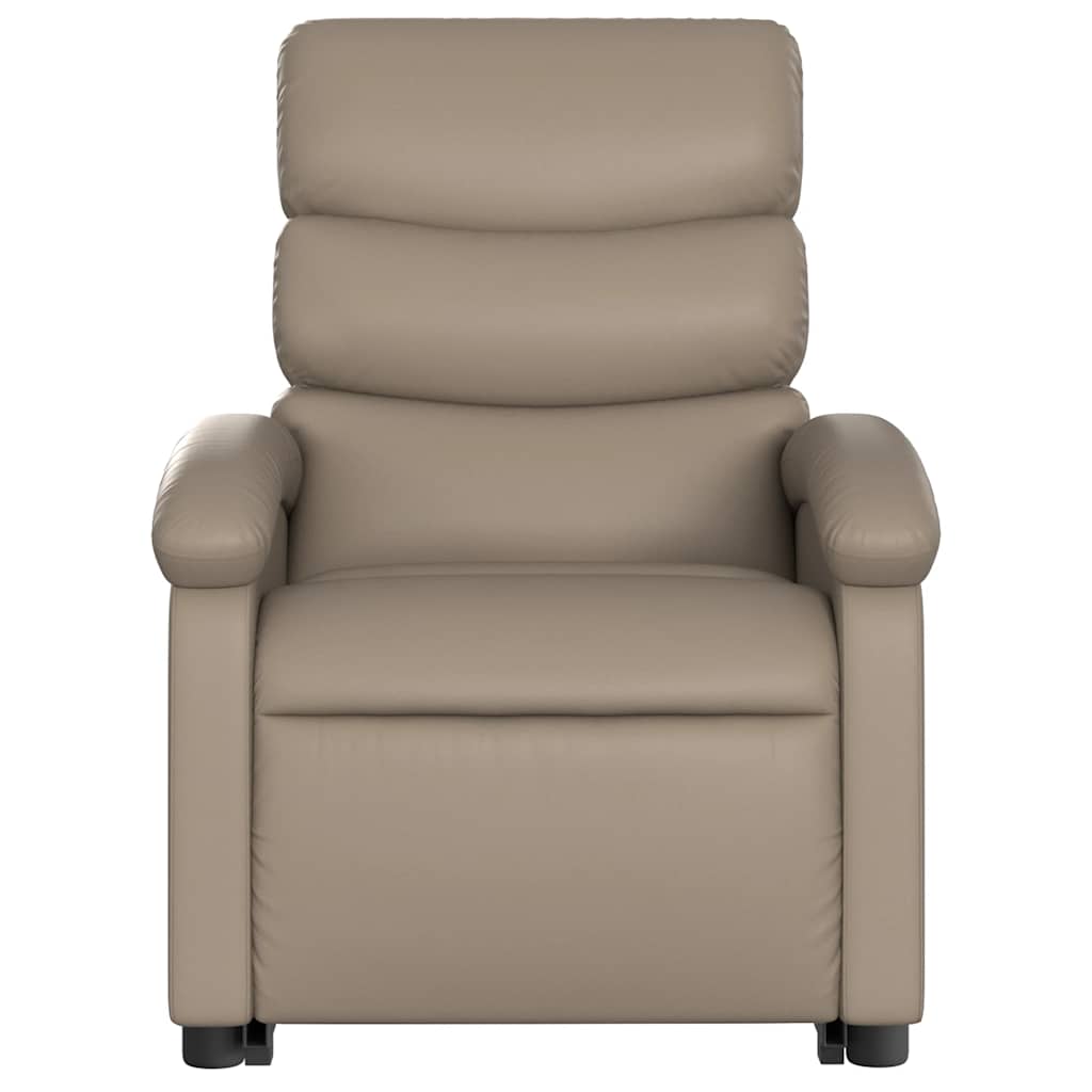 Fauteuil inclinable de massage électrique cappuccino similicuir - XIOS