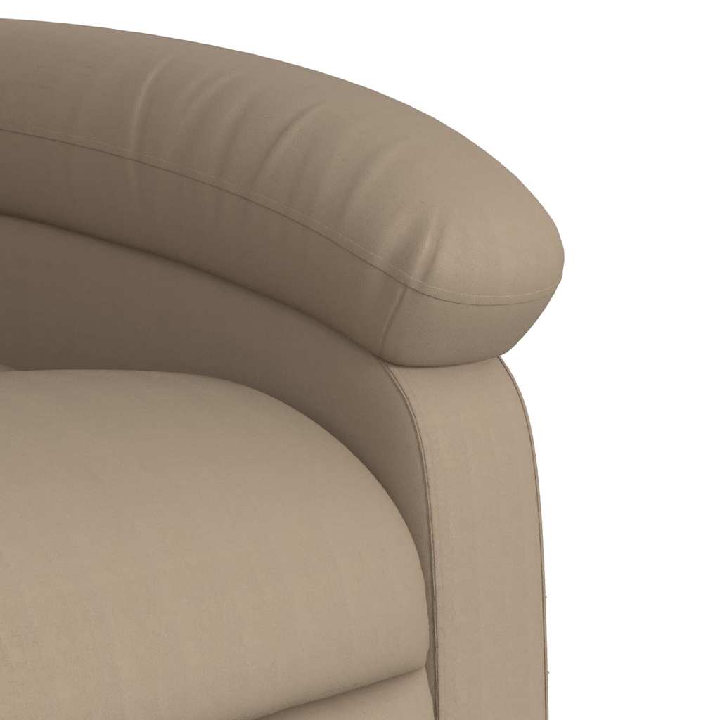 Fauteuil inclinable de massage électrique cappuccino similicuir - XIOS