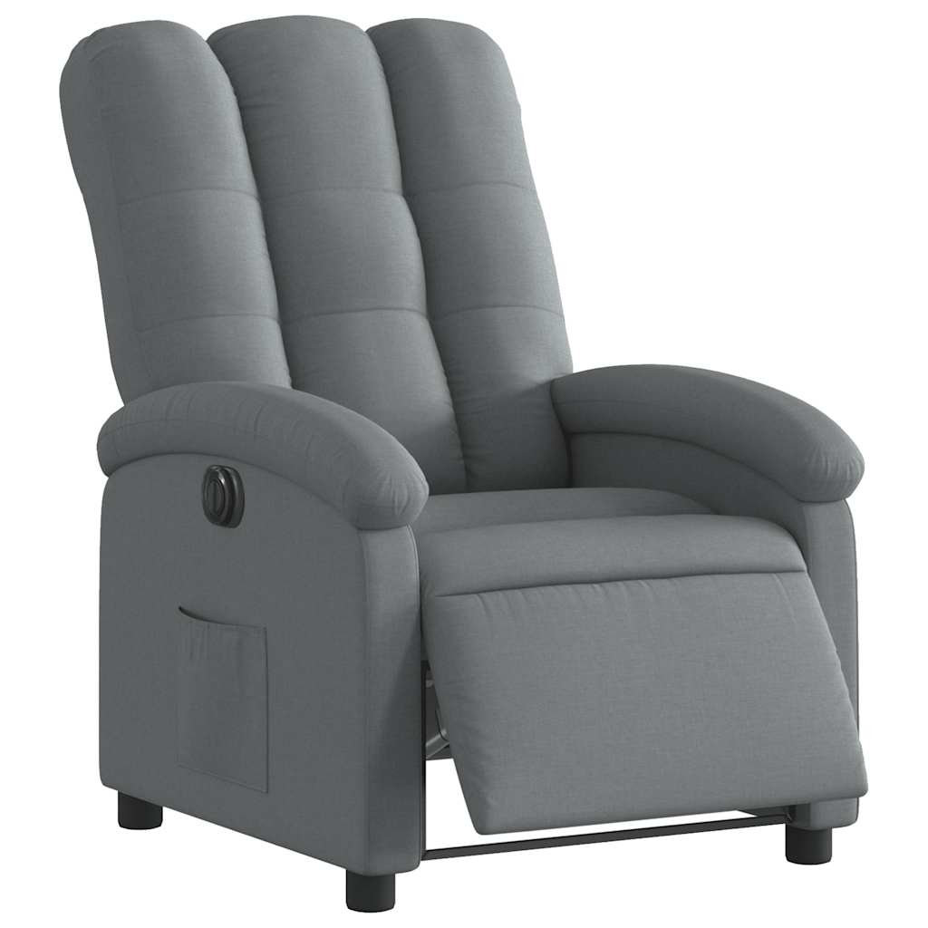 Fauteuil inclinable électrique Gris foncé Tissu - XIOS