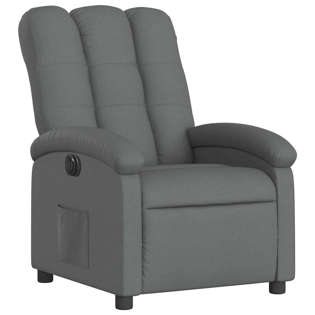 Fauteuil inclinable électrique Gris foncé Tissu - XIOS