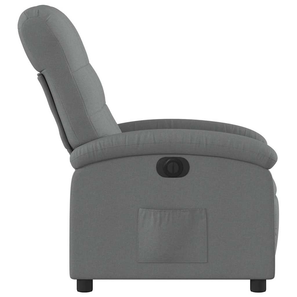 Fauteuil inclinable électrique Gris foncé Tissu - XIOS