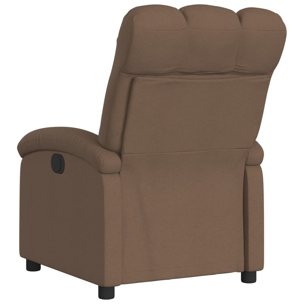 Fauteuil inclinable électrique Marron Tissu - XIOS