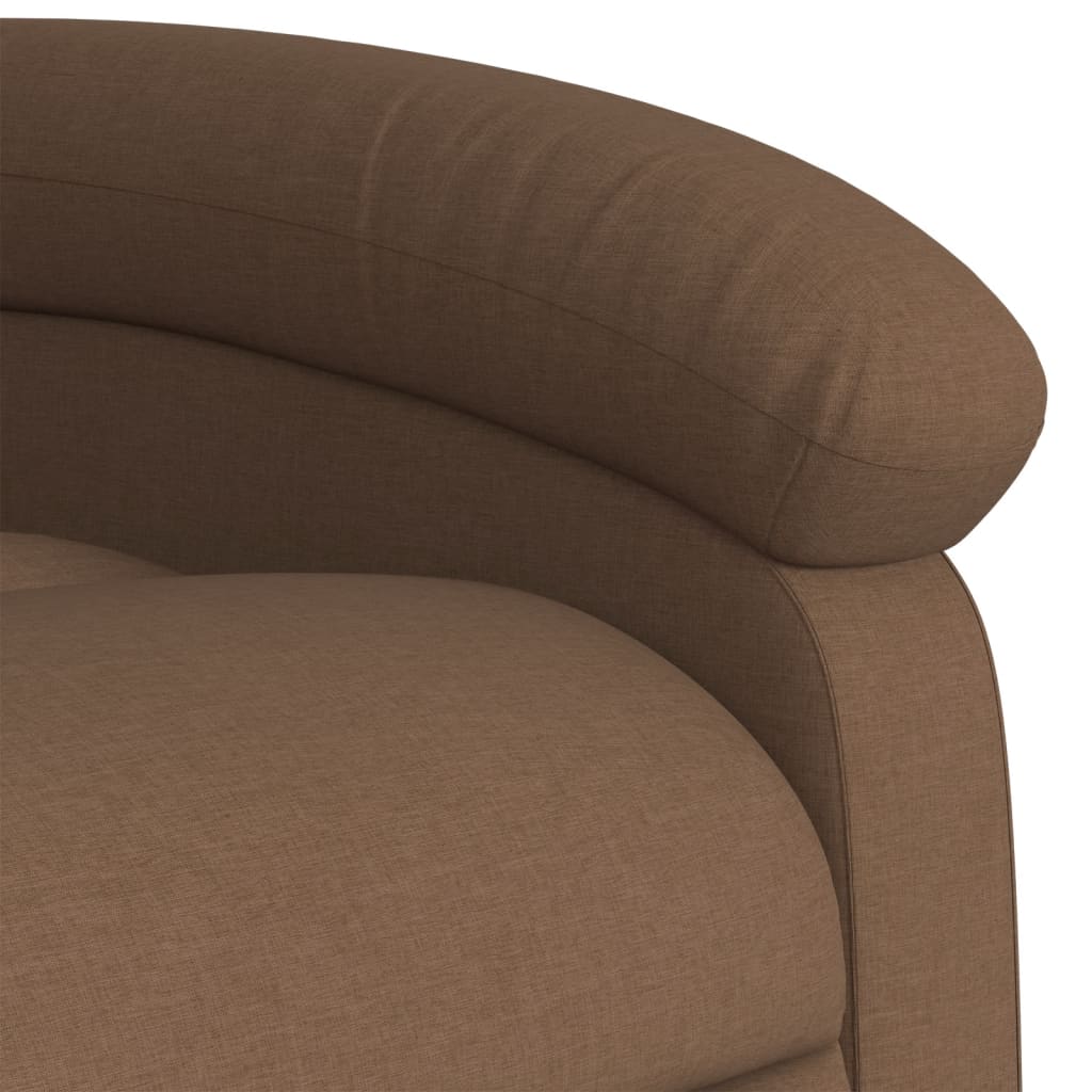 Fauteuil inclinable électrique Marron Tissu - XIOS