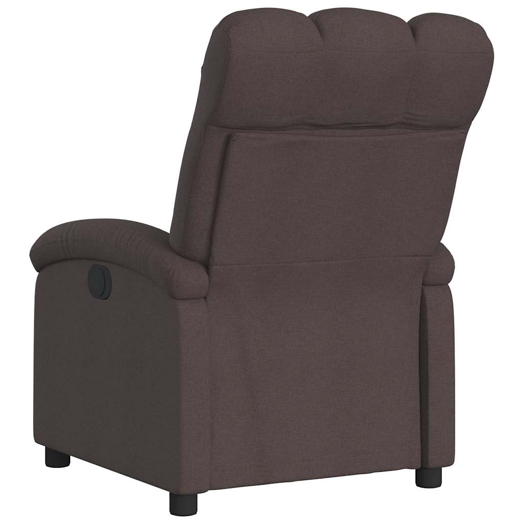 Fauteuil inclinable électrique Marron foncé Tissu - XIOS