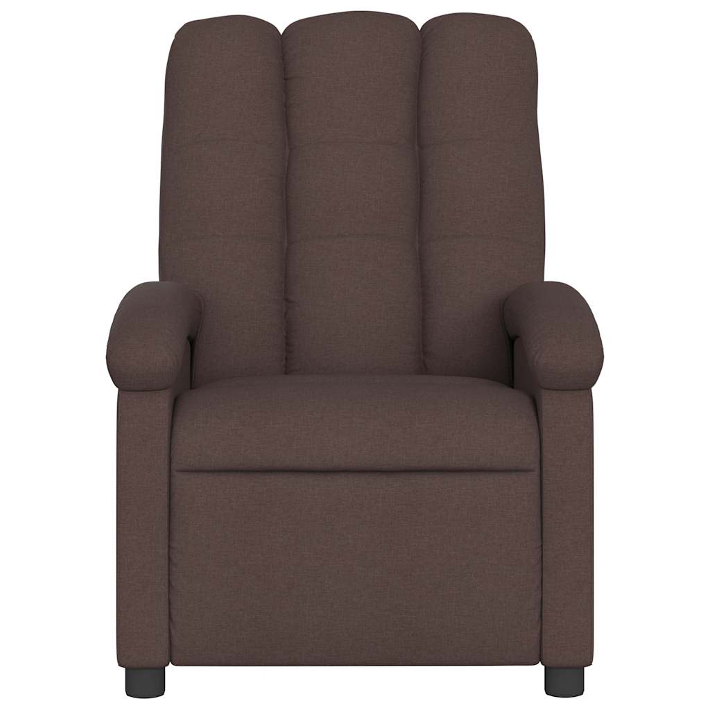 Fauteuil inclinable électrique Marron foncé Tissu - XIOS
