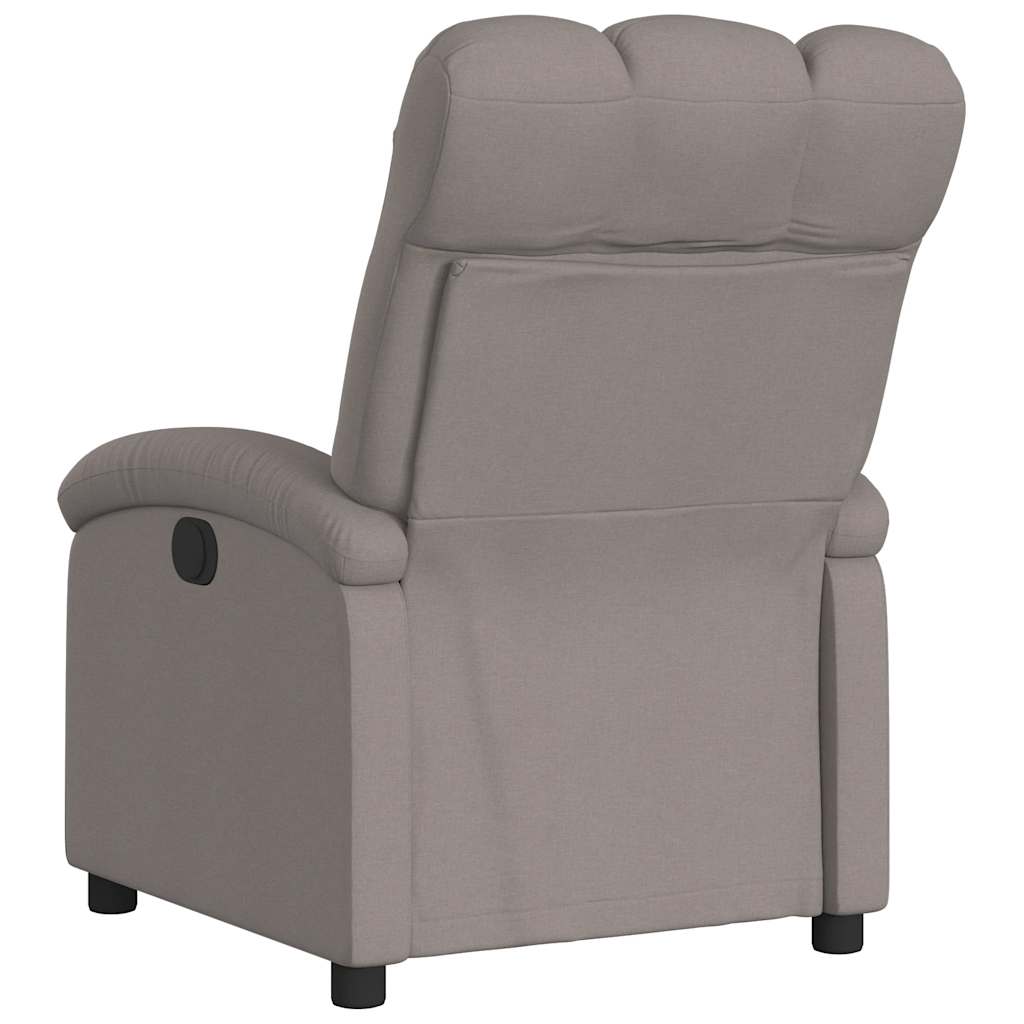 Fauteuil inclinable électrique Taupe Tissu - XIOS