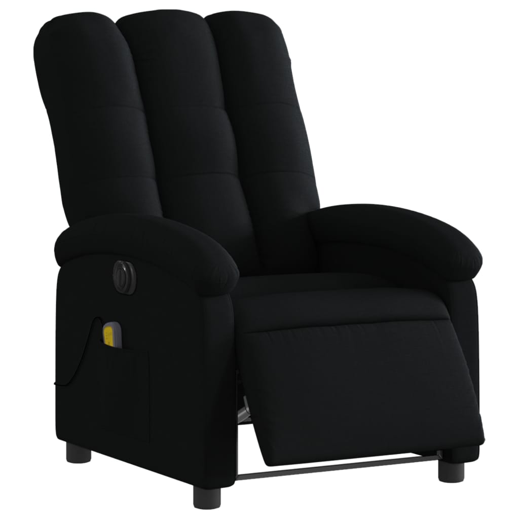 Fauteuil de massage inclinable électrique Noir Tissu - XIOS