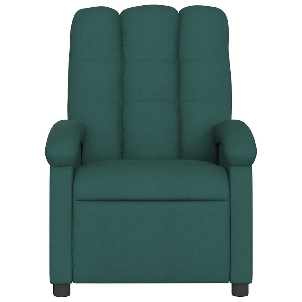 Fauteuil de massage inclinable électrique Vert foncé Tissu - XIOS