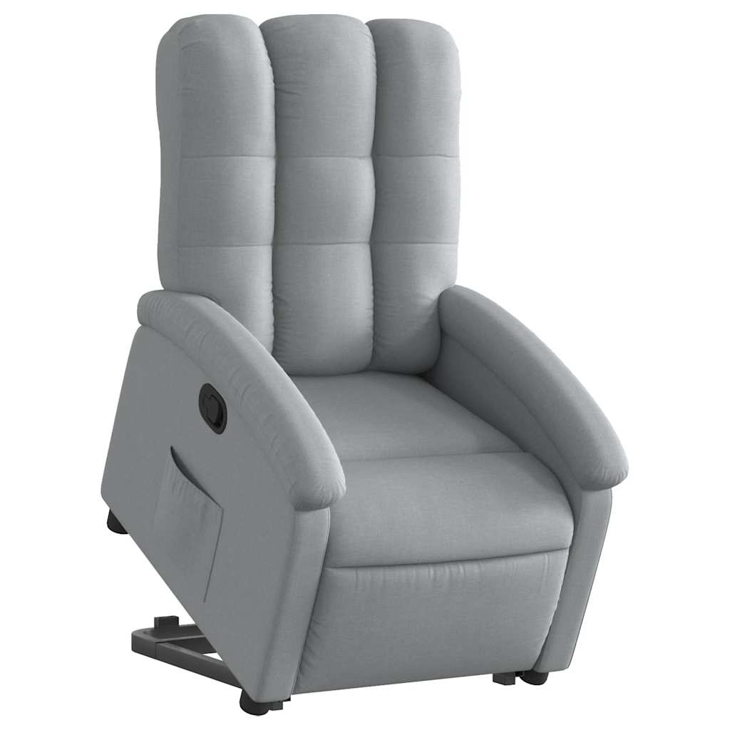 Fauteuil inclinable Gris clair Tissu - XIOS