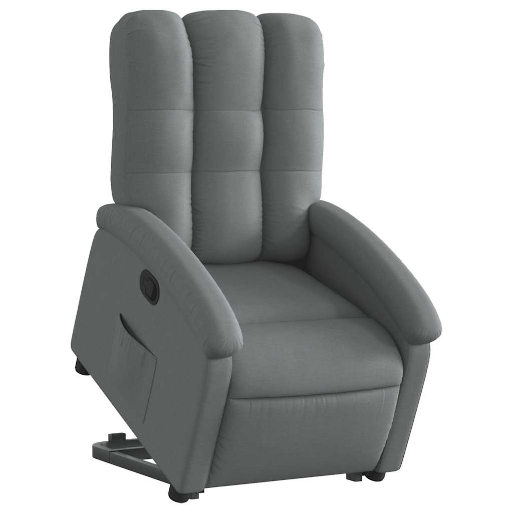 Fauteuil inclinable Gris foncé Tissu - XIOS