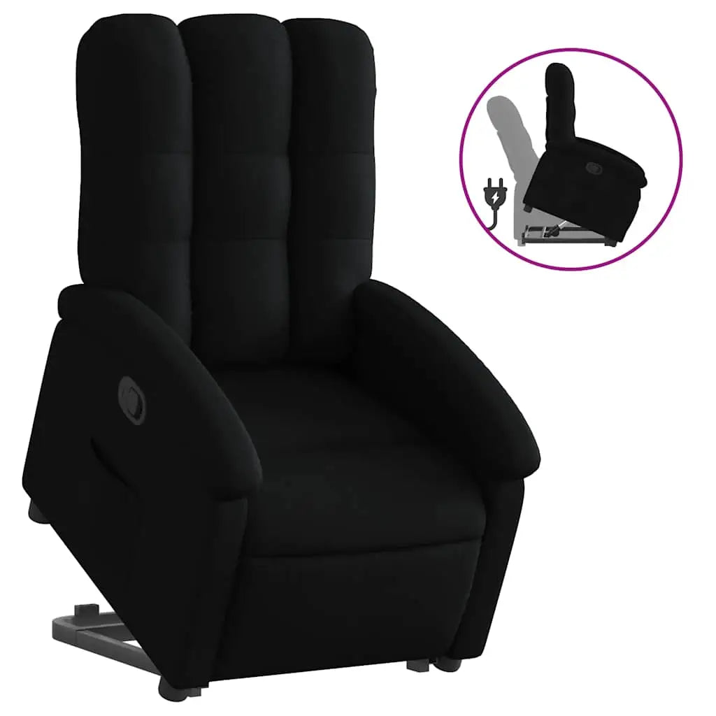 Fauteuil inclinable noir tissu - XIOS