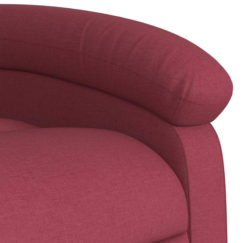 Fauteuil inclinable rouge bordeaux tissu - XIOS