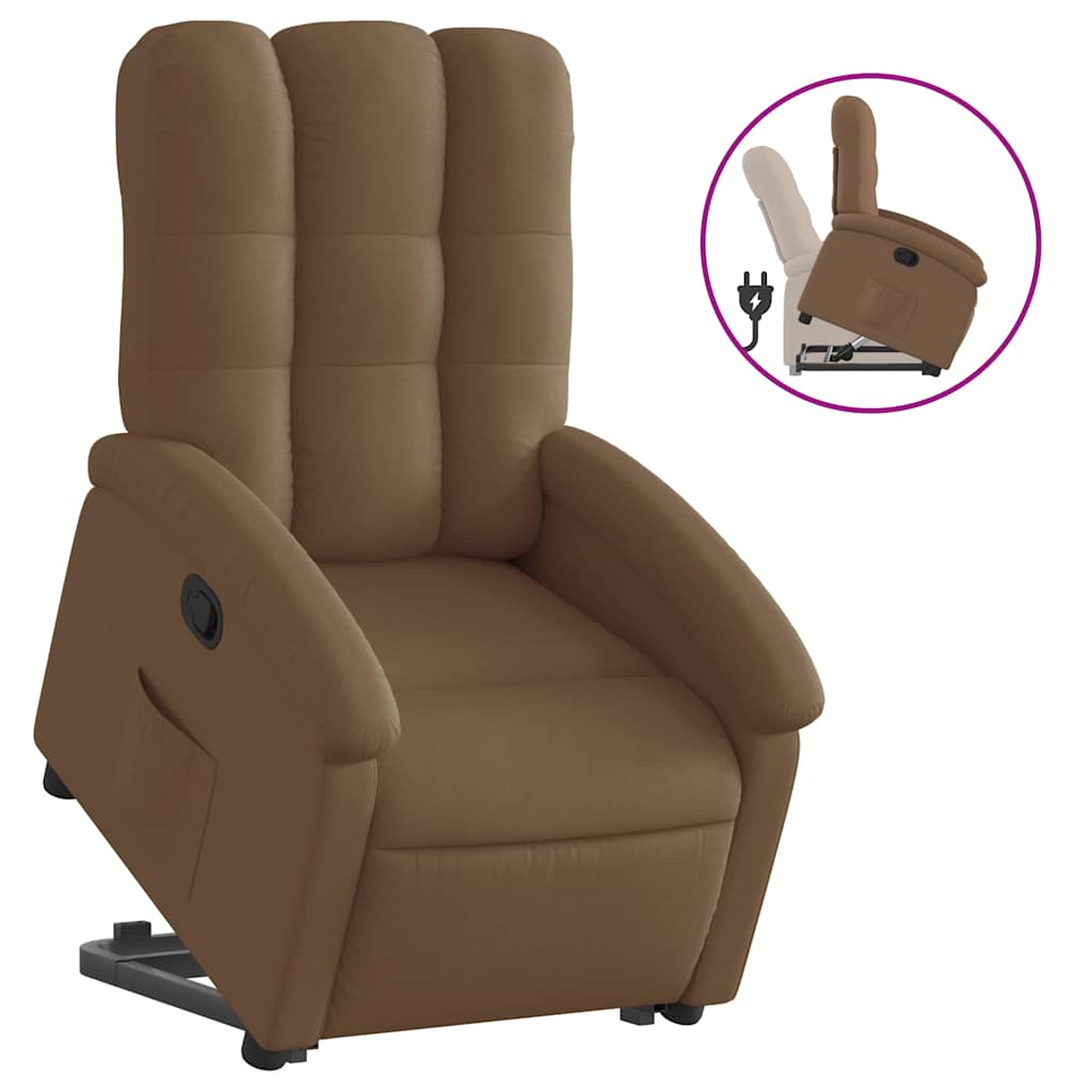 Fauteuil inclinable Marron Tissu