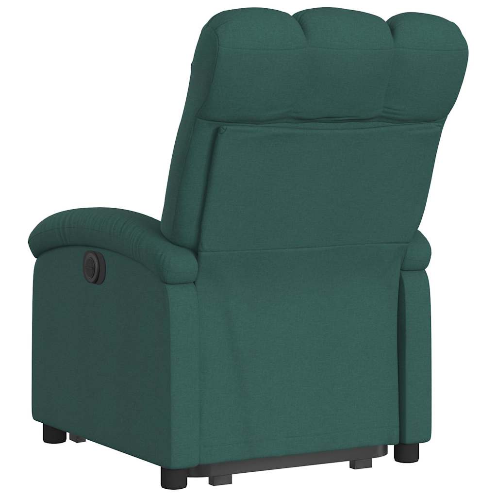 Fauteuil inclinable vert foncé tissu - XIOS