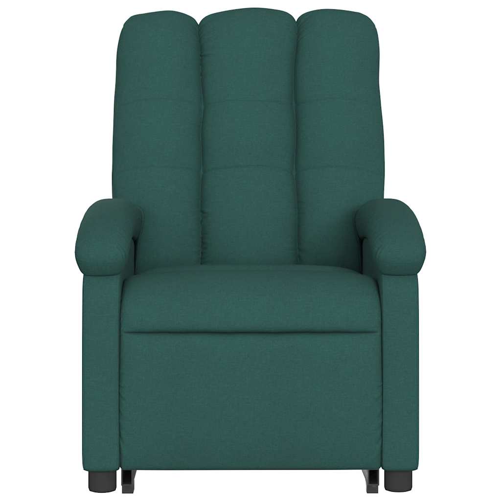 Fauteuil inclinable vert foncé tissu - XIOS