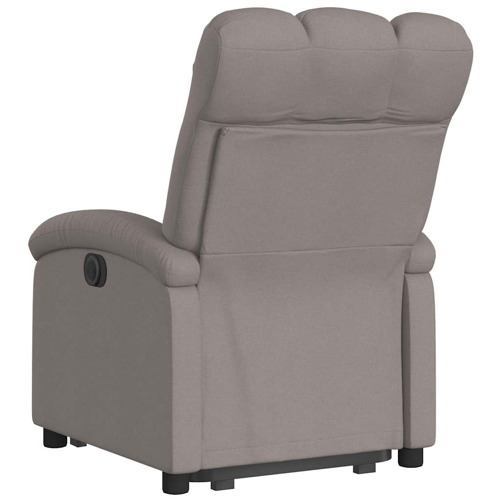 Fauteuil inclinable taupe tissu - XIOS