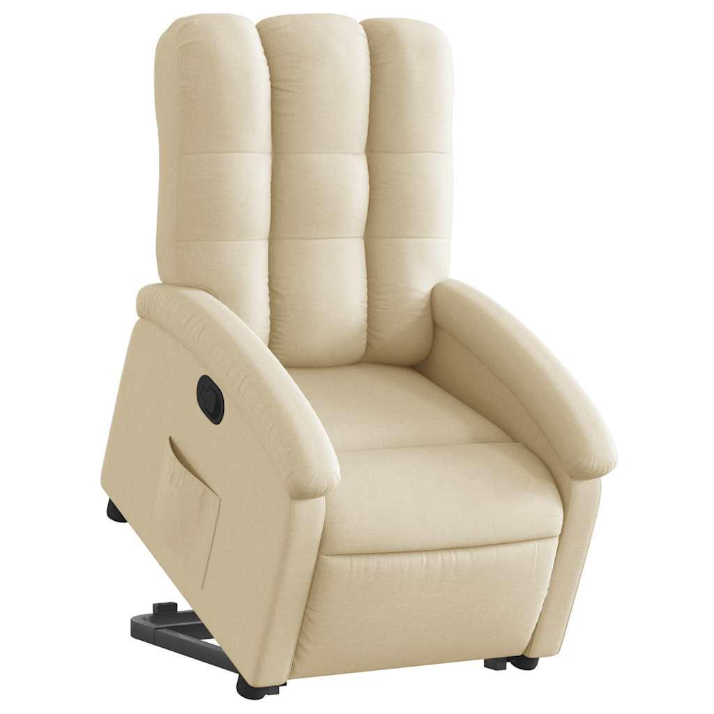 Fauteuil inclinable Crème Tissu - XIOS