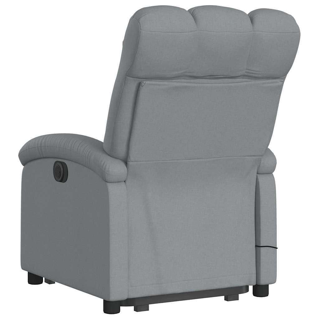Fauteuil de massage inclinable Gris clair Tissu - XIOS