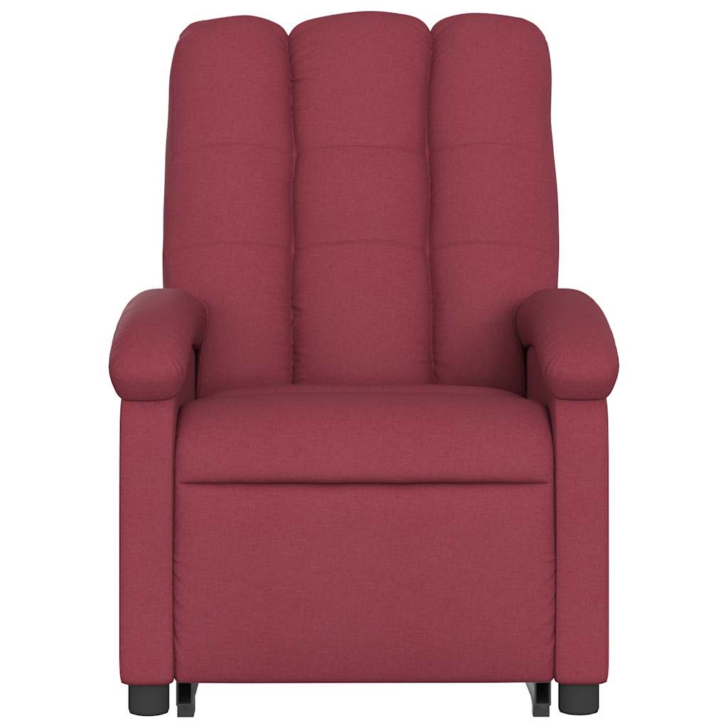 Fauteuil inclinable de massage Rouge bordeaux Tissu - XIOS