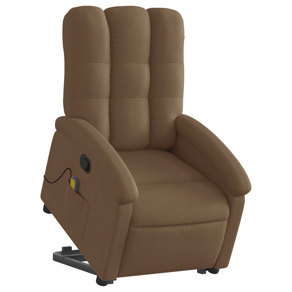 Fauteuil de massage inclinable Marron Tissu - XIOS