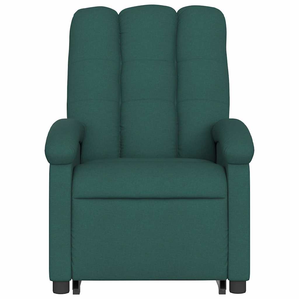 Fauteuil inclinable de massage Vert foncé Tissu - XIOS