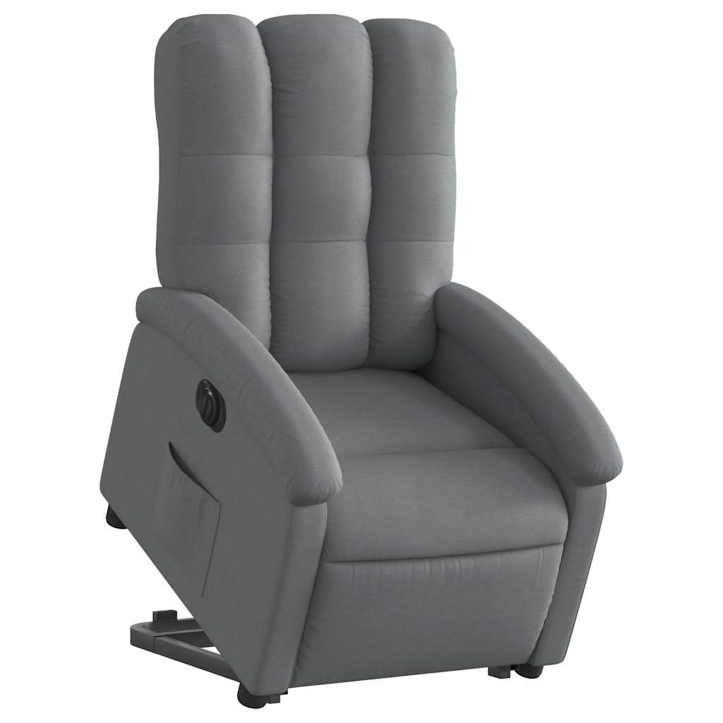 Fauteuil inclinable électrique gris foncé tissu - XIOS