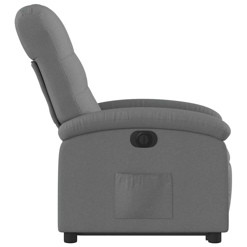 Fauteuil inclinable électrique gris foncé tissu - XIOS