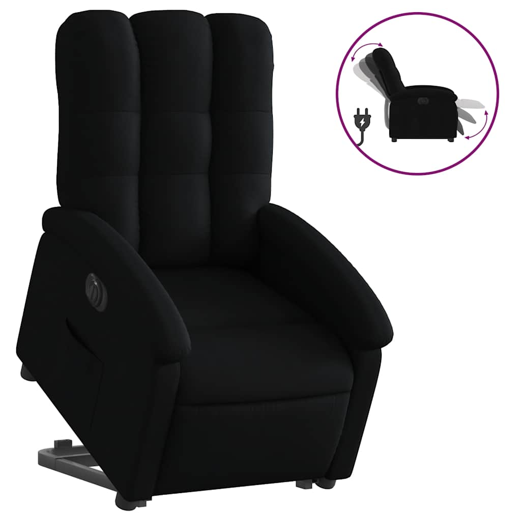 Fauteuil inclinable électrique noir tissu - XIOS