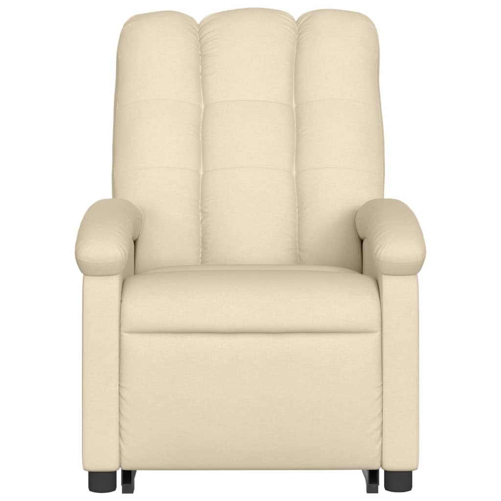 Fauteuil inclinable électrique crème tissu - XIOS