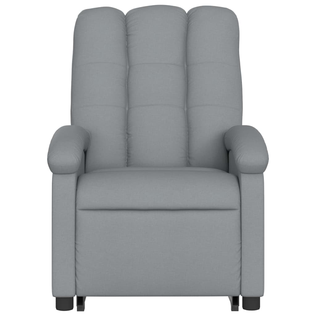 Fauteuil inclinable de massage électrique Gris clair Tissu - XIOS
