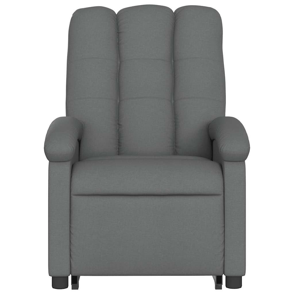 Fauteuil inclinable de massage électrique Gris foncé Tissu - XIOS