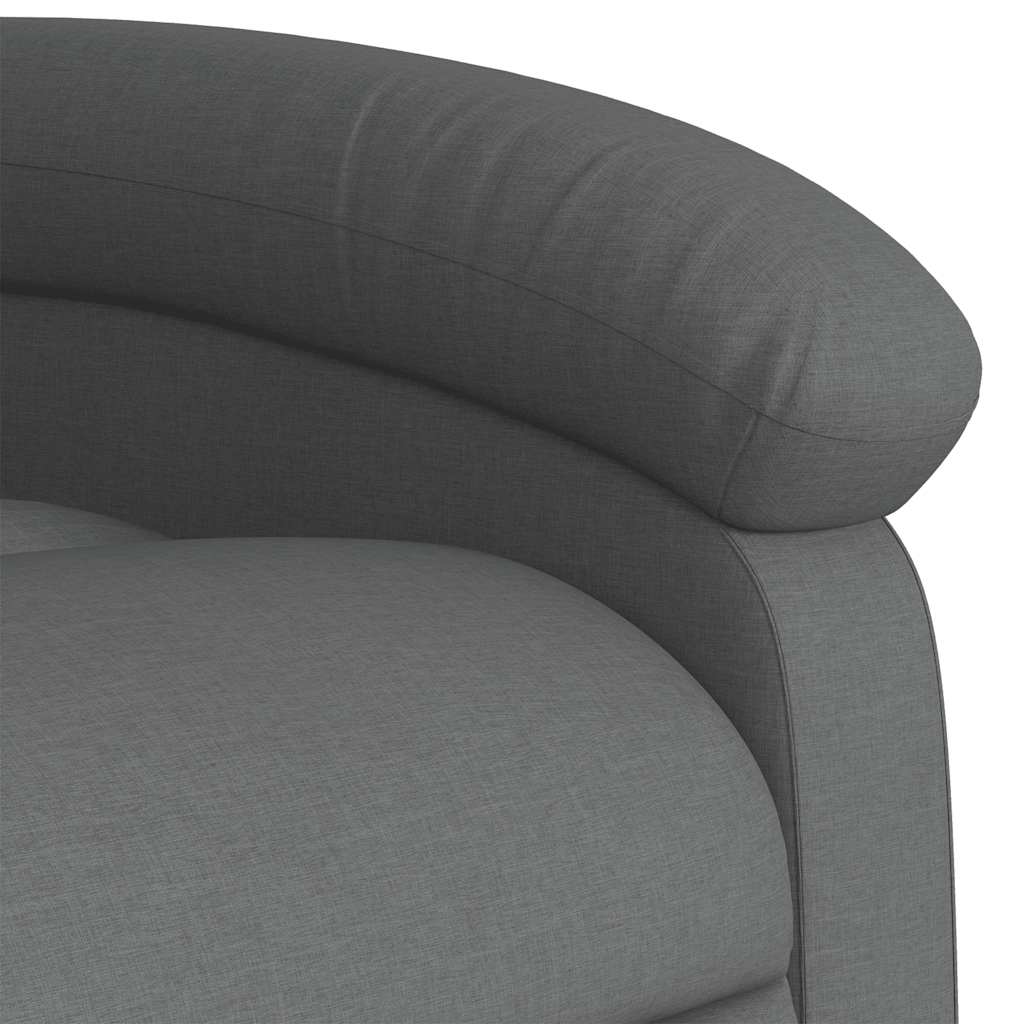 Fauteuil inclinable de massage électrique Gris foncé Tissu - XIOS