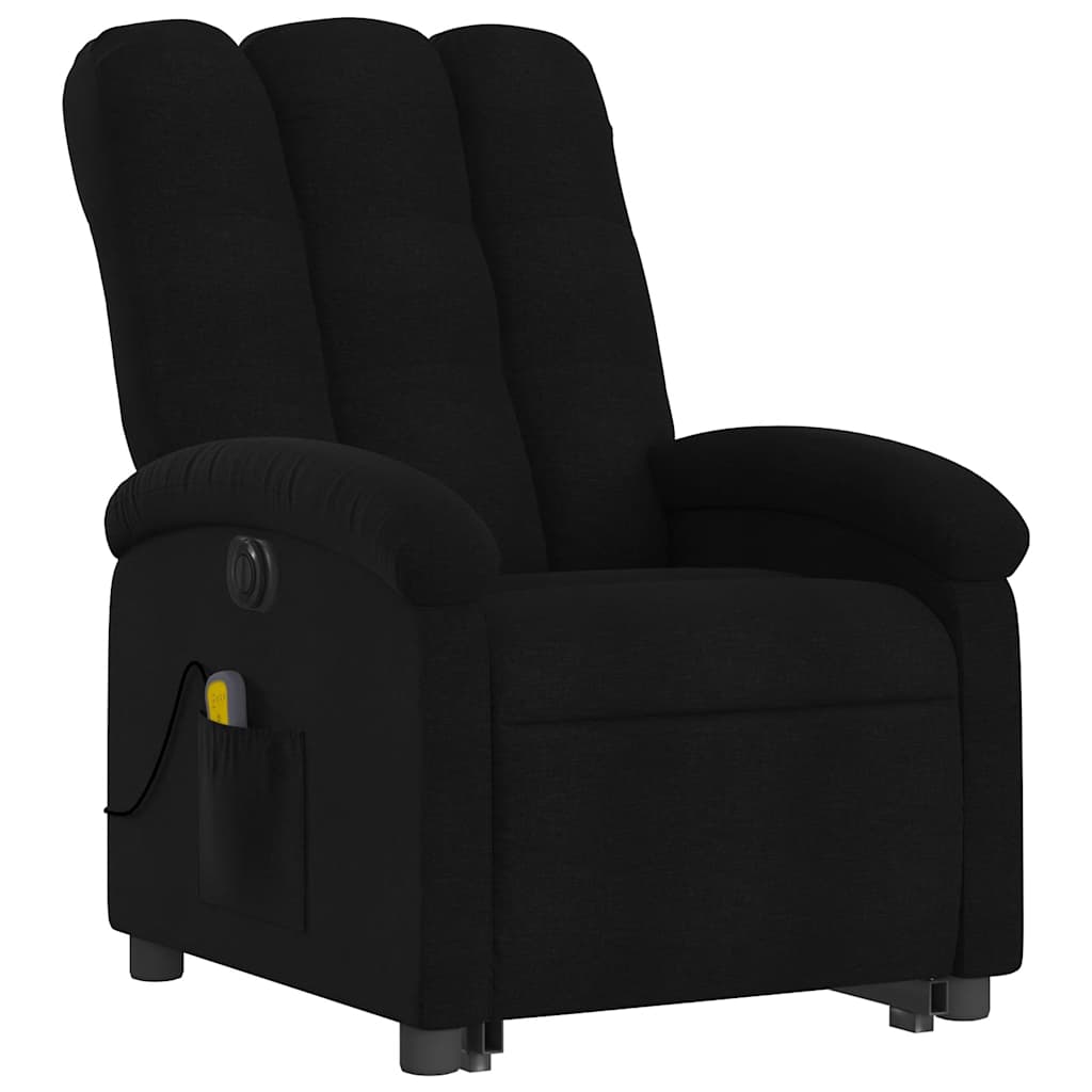 Fauteuil inclinable de massage électrique Noir Tissu - XIOS