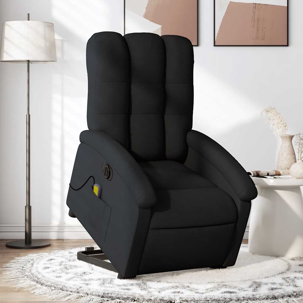 Fauteuil inclinable de massage électrique Noir Tissu - XIOS