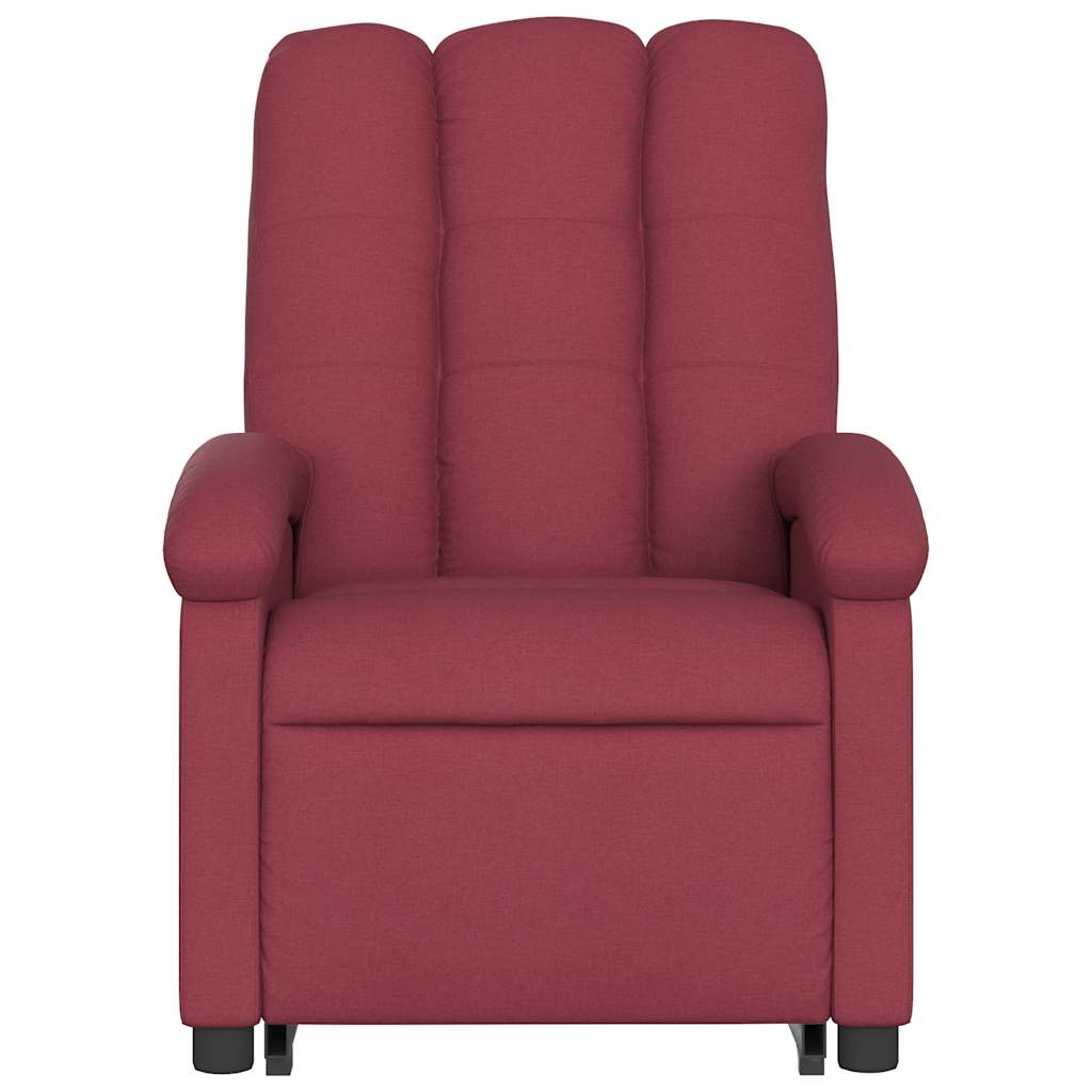 Fauteuil inclinable de massage électrique Rouge bordeaux Tissu - XIOS