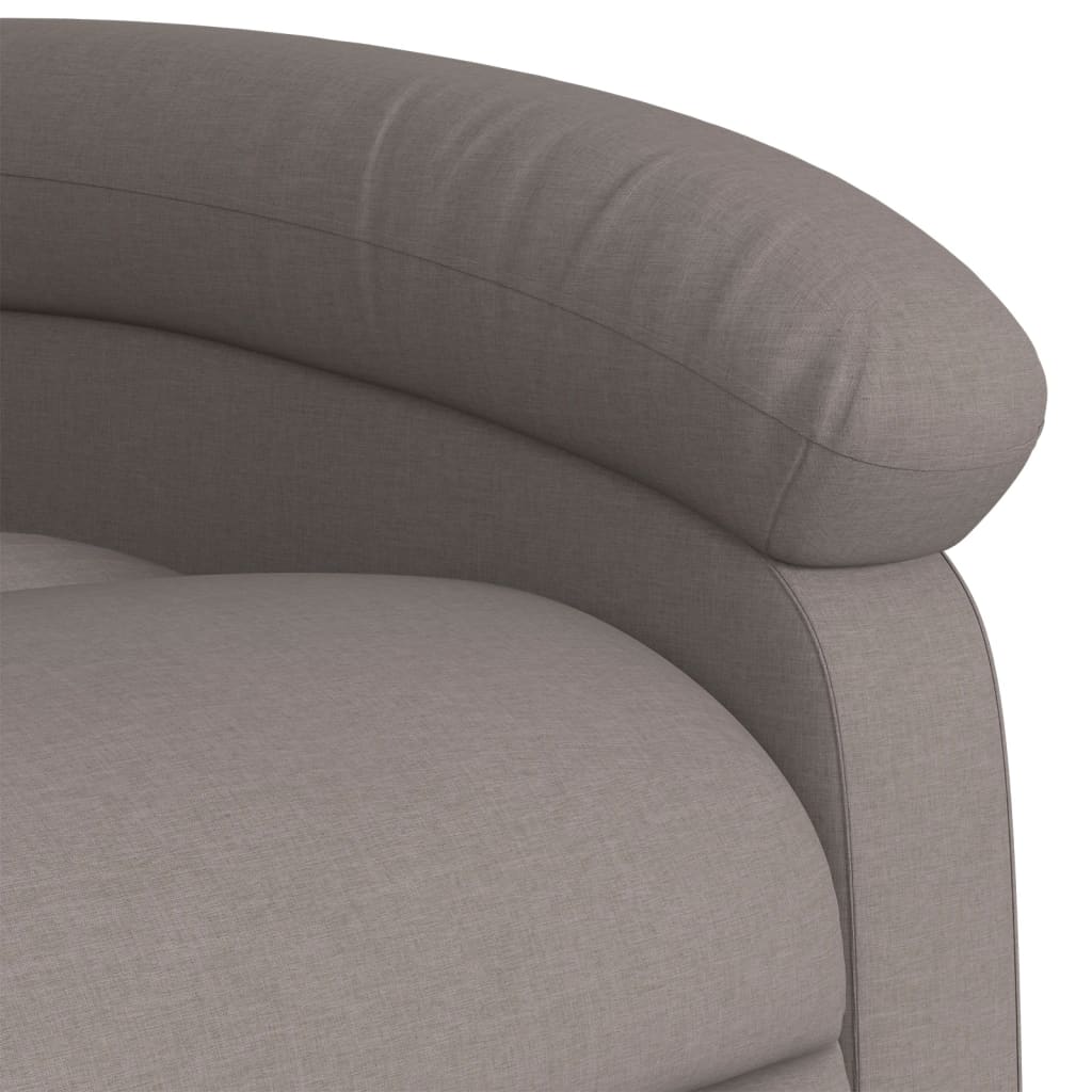 Fauteuil inclinable de massage électrique Taupe Tissu - XIOS