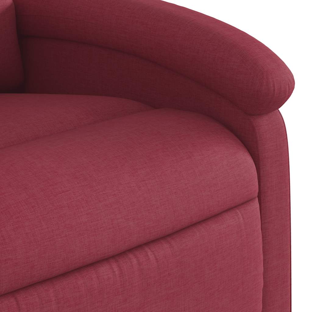 Fauteuil inclinable électrique Rouge bordeaux Tissu - XIOS