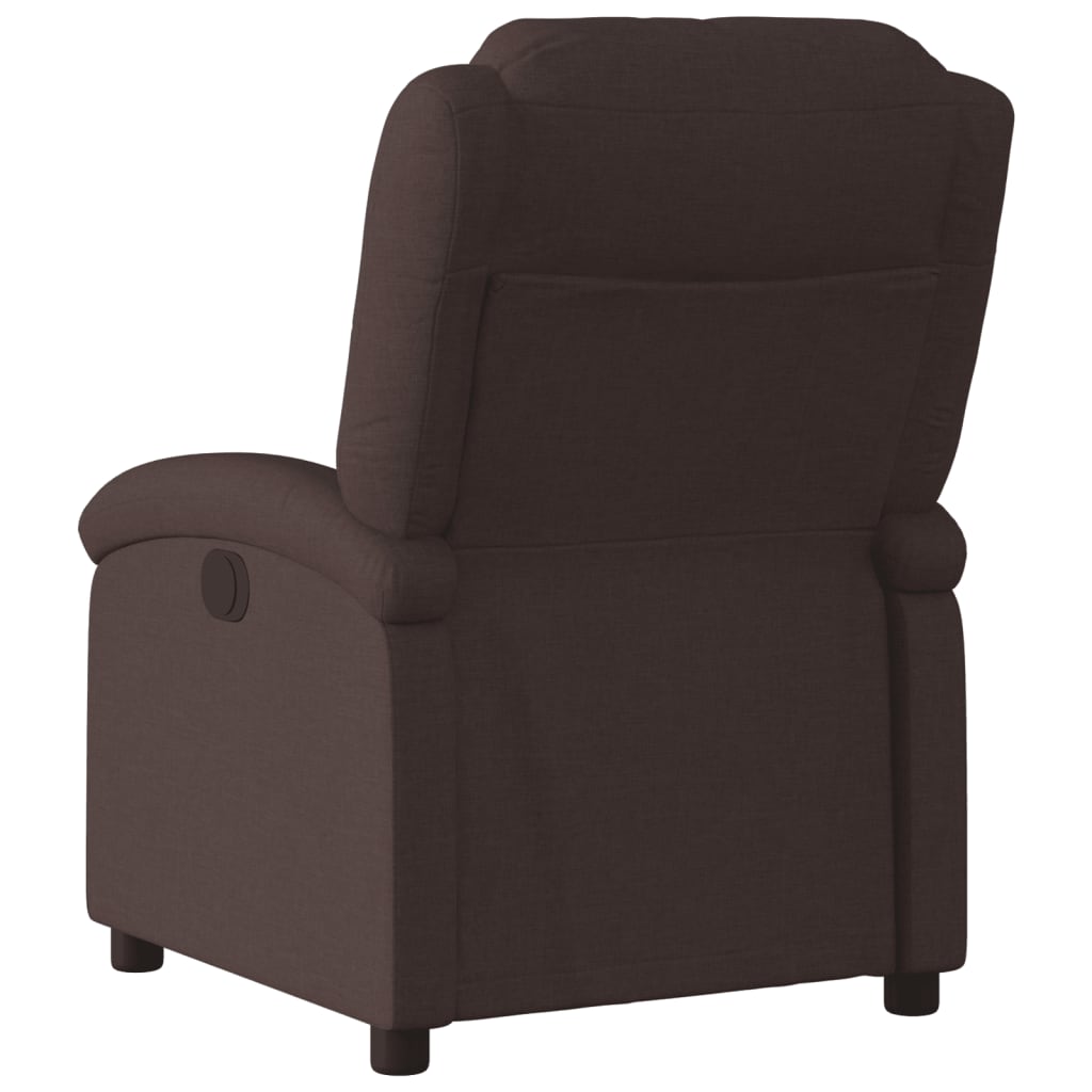Fauteuil inclinable électrique Marron foncé Tissu - XIOS